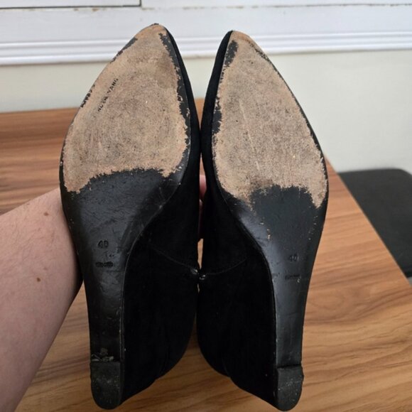 Alexander Wang Women's Black Suede Pointed Toe Boots - Picture 11 of 13